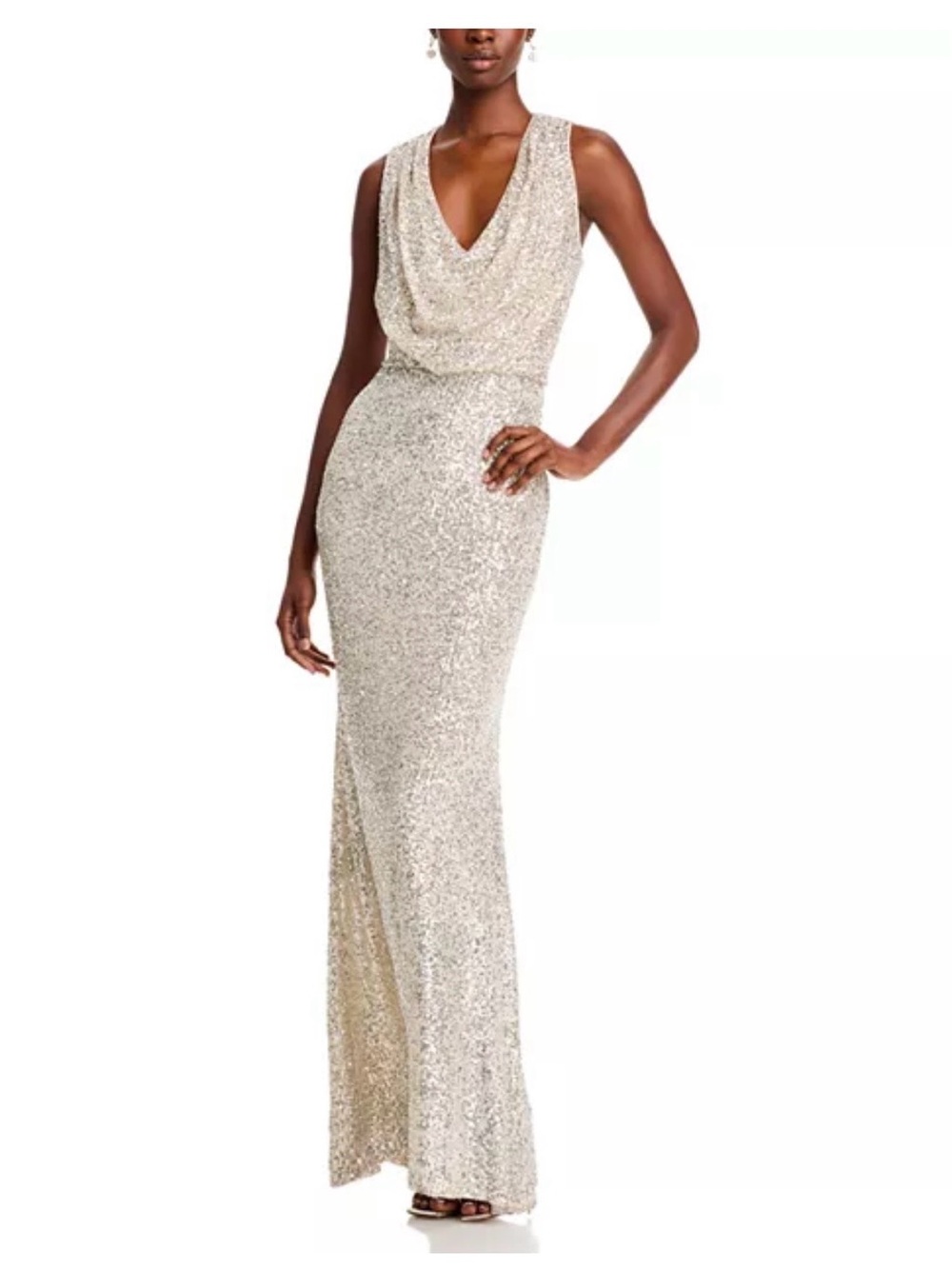 Eliza J Halter Sequin Gown